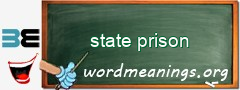 WordMeaning blackboard for state prison